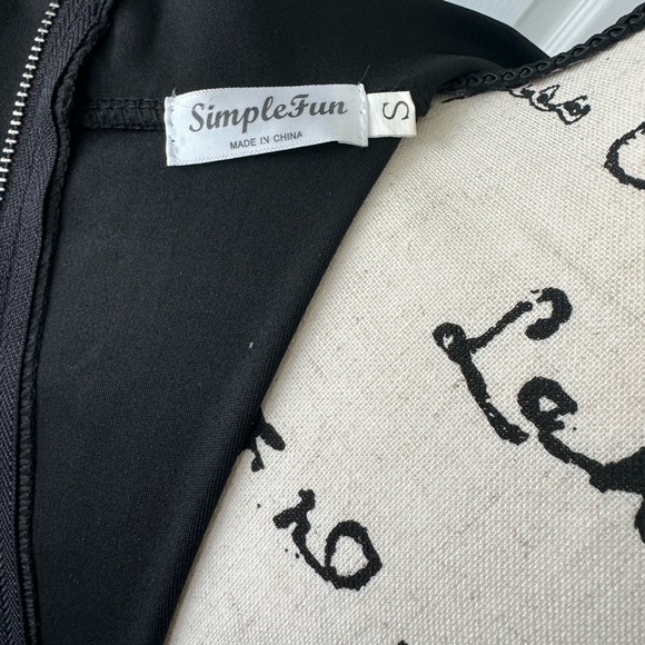 SimpleFun Womens Ruffle High Low Asymmetrical Short Sleeve Bodycon Size Small - Picture 3 of 7